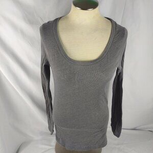 Threads 4 Thought Womens Gray Long Sleeve T-Shirt Size Large